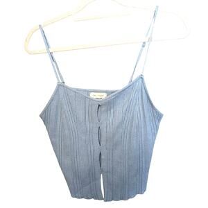 Juniors LA Hearts blue ridged camisole size large